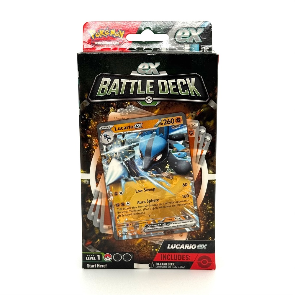 Pokémon Lucario ex Battle Deck Factory Sealed Ready to Play TCG